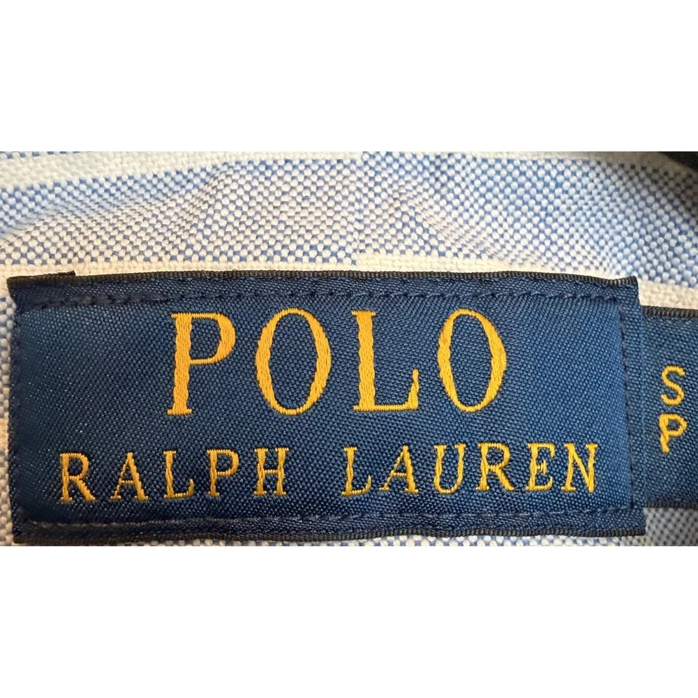 Polo Ralph Lauren Mens Classic Fit Colorblock Striped Oxford Shirt Multi Small